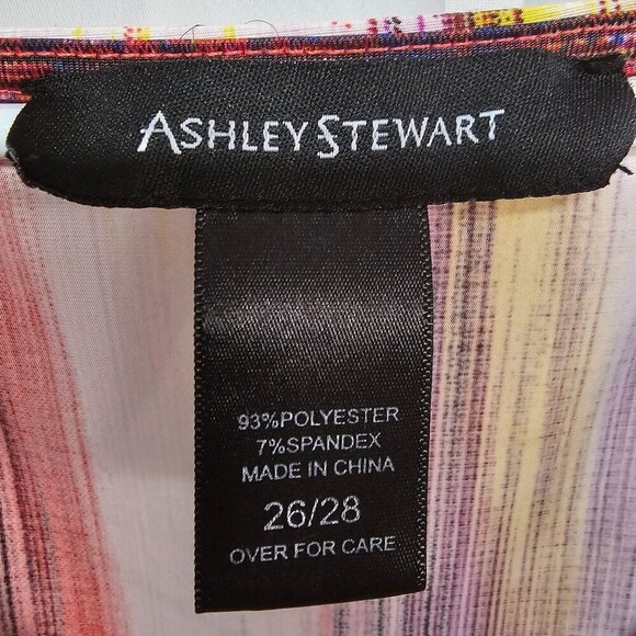Ashley Stewart Purple Striped Maxi Dress Festival Boho Colorful 26/28 - Picture 8 of 10